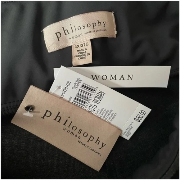 Pull on Tummy Control Band stretch Leggings size 3X - Picture 3 of 8